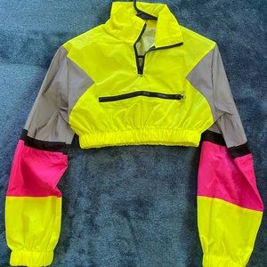 Crop top neon pull over